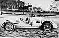 Tazio Nuvolari gewann 1938 mit dem Auto Union Rennwagen Typ D den Grand Prix im Donington Park, Grossbritannien